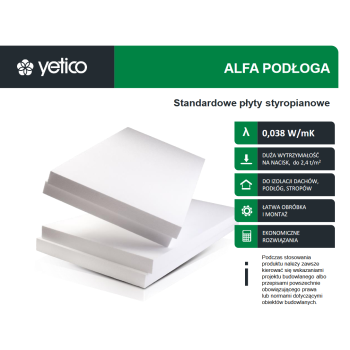 YETICO Alfa   Podłoga EPS 80 lambda 0,038