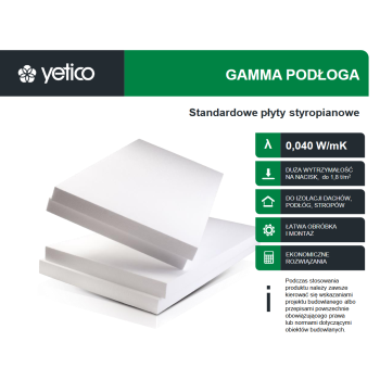 YETICO Gamma Podłoga EPS 60 lambda 0,040