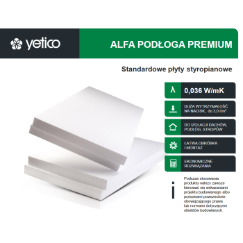 YETICO Alfa Podłoga Premium EPS 100 lambda 0,036